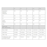 Mamalila Softshell Allrounder Babywearing Jacket for men - Khaki size chart with body measurements | Babymaxi