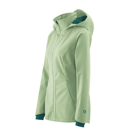 Mamalila Softshell Babywearing Jacket Allrounder - Mint, stylish design, versatile outerwear, removable lining | Babymaxi