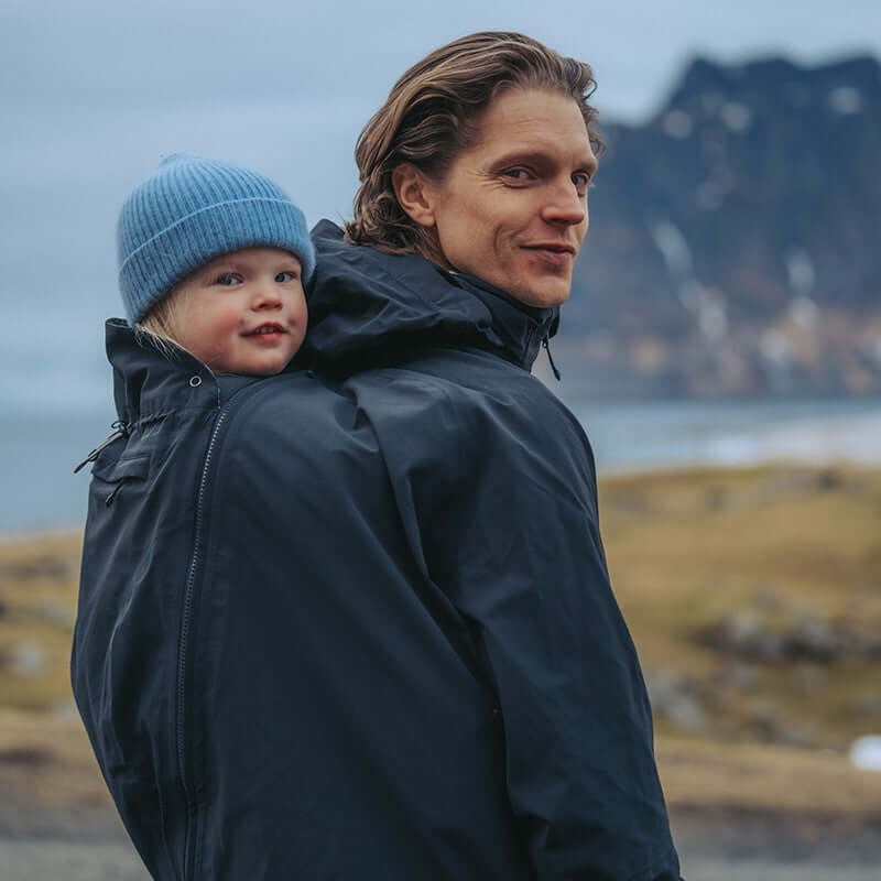 Babywearing jacket for men: Mamalila Explorer Dad - Black | Babymaxi