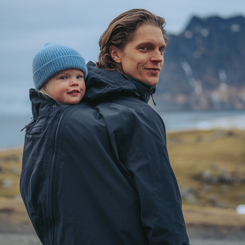 Mamalila Explorer Dad Waterproof Babywearing Jacket - Black