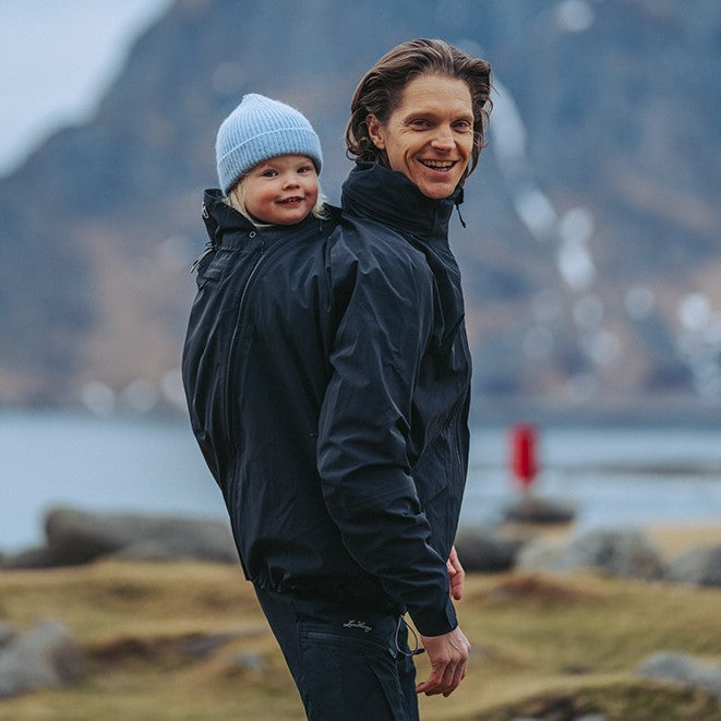 Mamalila Explorer Dad Waterproof Babywearing Jacket - Black