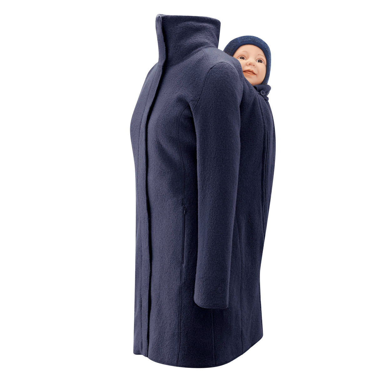 Mamalila Eco Wool Babywearing Coat Oslo - Navy