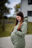 Chaqueta de Porteo Softshell Mamalila, corte Allrounder - Agave