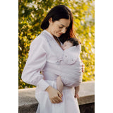 Marsupi Breeze - Lilac baby carrier with ergonomic Velcro system, perfect for newborns and young babies | Babymaxi