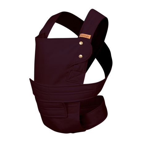 Marsupi Classic - Berry baby carrier in deep berry color, ergonomic design with Velcro system for newborns | Babymaxi