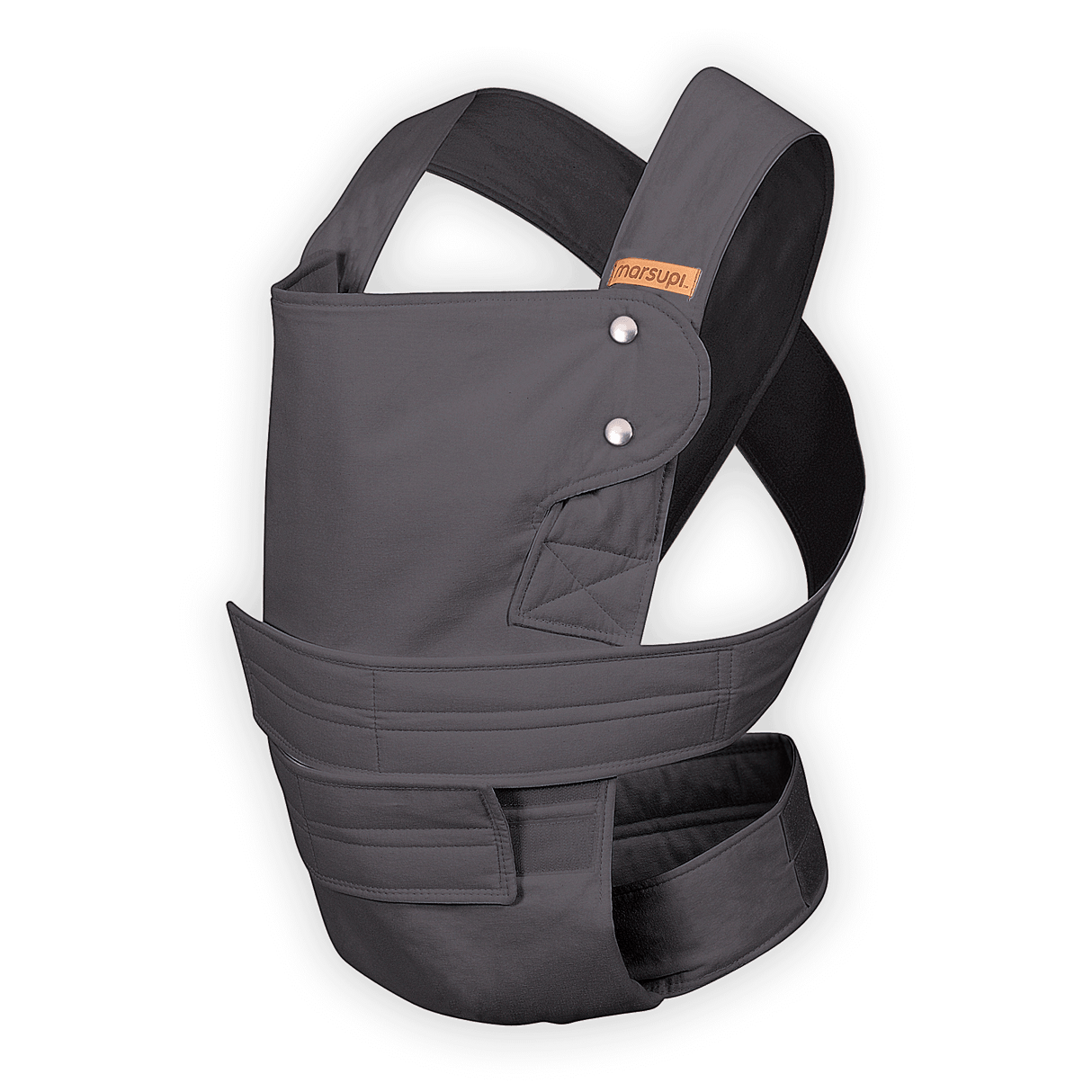 Marsupi Classic - Grey ergonomic baby carrier with Velcro system | Babymaxi