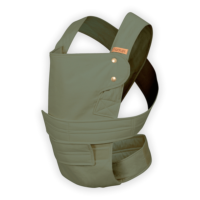 Marsupi Classic - Olive baby carrier with unique Velcro system for ergonomic comfort | Babymaxi