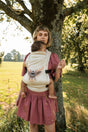 Nomad Air Hexa Bee baby carrier worn by parent with infant outdoors showing product quality and versatility