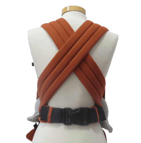 Storchenwiege Talemo Baby Carrier - Terra back view showing adjustable straps and buckle | Babymaxi