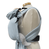 Storchenwiege Talemo BabyCarrier - Aqua showing optimal adjustability with a cozy wrap-style design | Babymaxi