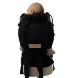 Storchenwiege Talemo Half-Buckle Baby Carrier - Black, optimal for comfort and support, perfect for newborns | Babymaxi