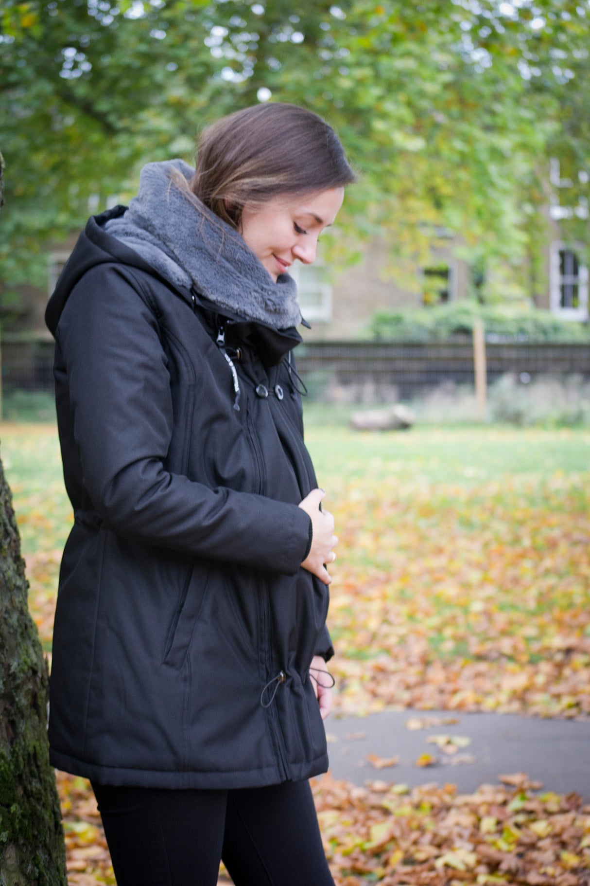 Wombat London Wallaby Babywearing Jacket – Black & Charcoal