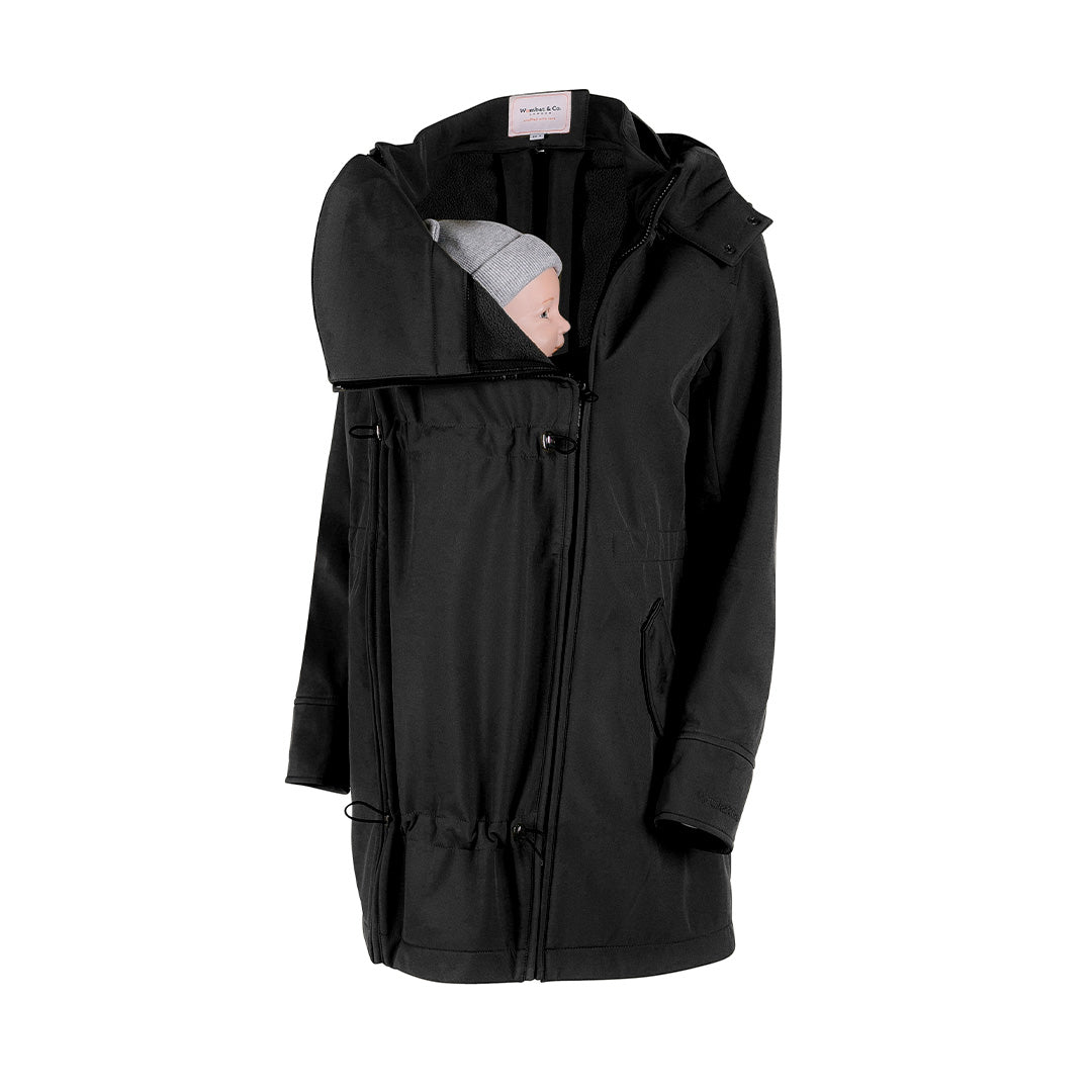 Wombat London Shell Baby Carrier Coat - Black