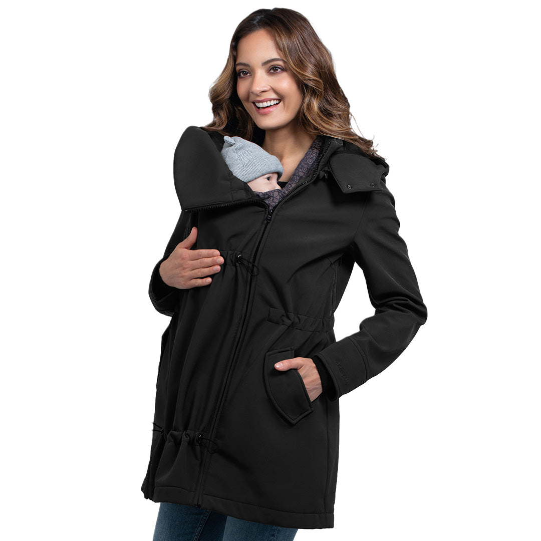 Wombat London Shell Baby Carrier Coat - Black