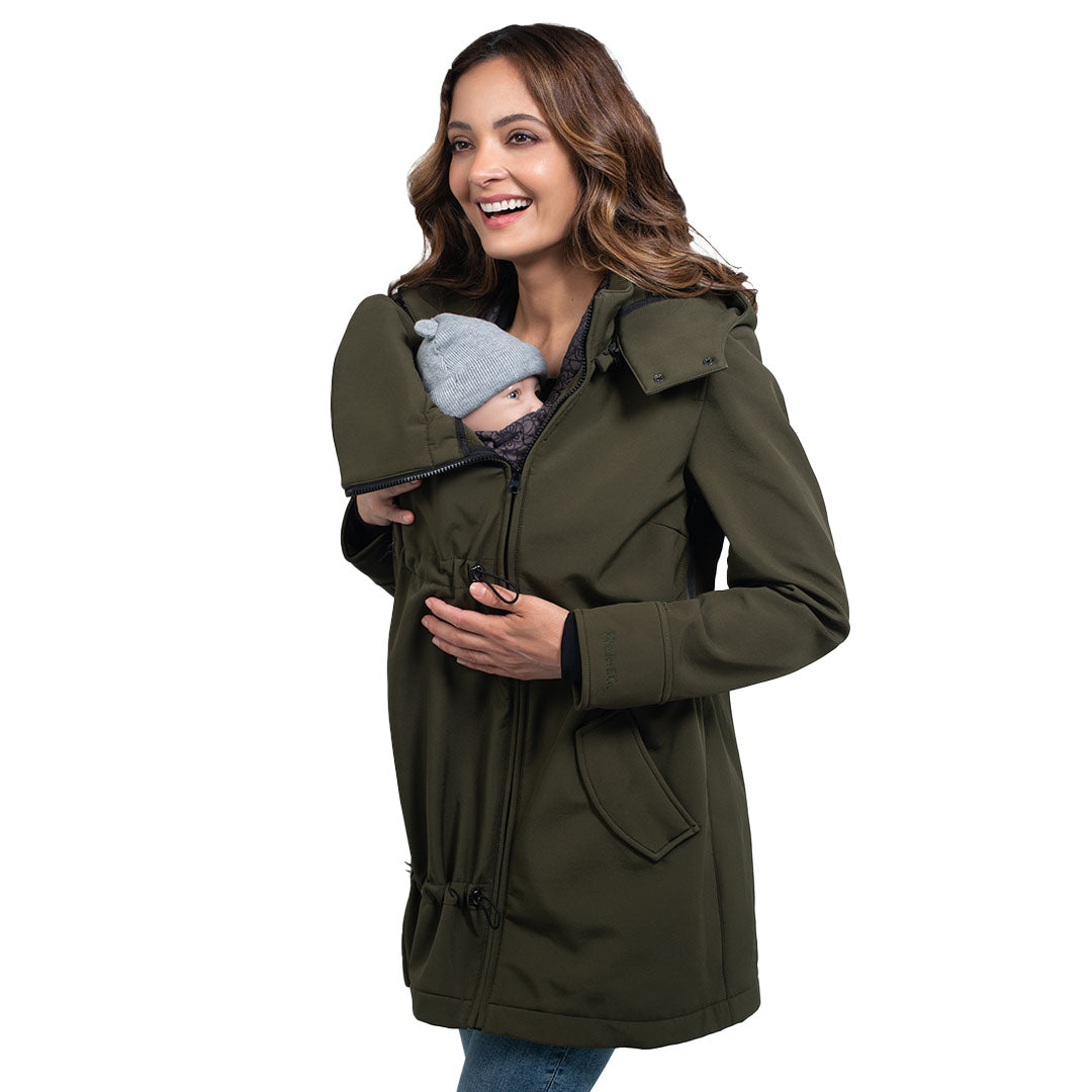 Wombat & Co London Shell Babywearing Coat - Camo Green