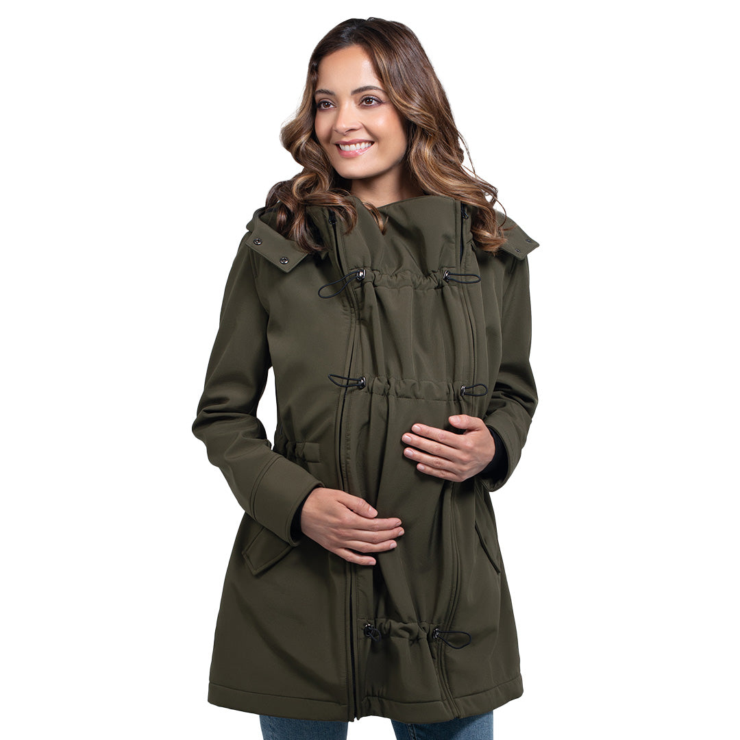 Wombat & Co London Shell Babywearing Coat - Camo Green