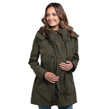 Wombat & Co London Shell Babywearing Coat - Camo Green