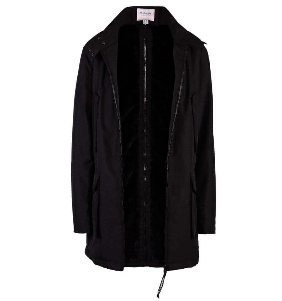 Wombat & Co. London - Bandicoot Baby Carrier Coat for Men - Black, sturdy winter babywearing jacket for dads | Babymaxi