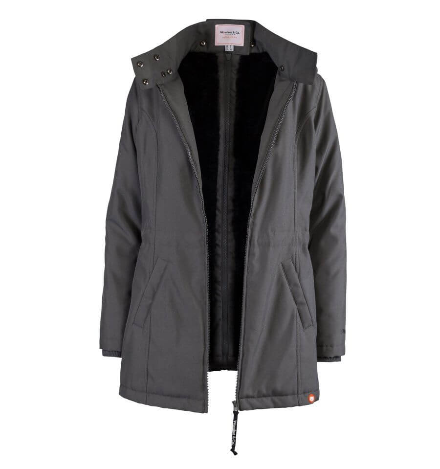 Babywearing jacket: Wombat & Co. London - Wallaby - Grey & Black