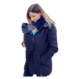 Wombat & Co. London - Wallaby Maternity & Babywearing Coat - Navy, perfect for pregnancy and winter babywearing | Babymaxi