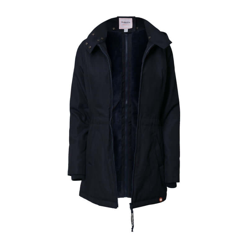 Wombat & Co. London - Wallaby Maternity & Babywearing Coat - Navy front view | Babymaxi