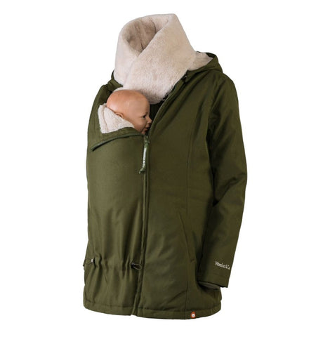 Shop Wombat & Co Wombat & Co Wallaby 2.0 Jacket - Forest Green & Beige at Babymaxi