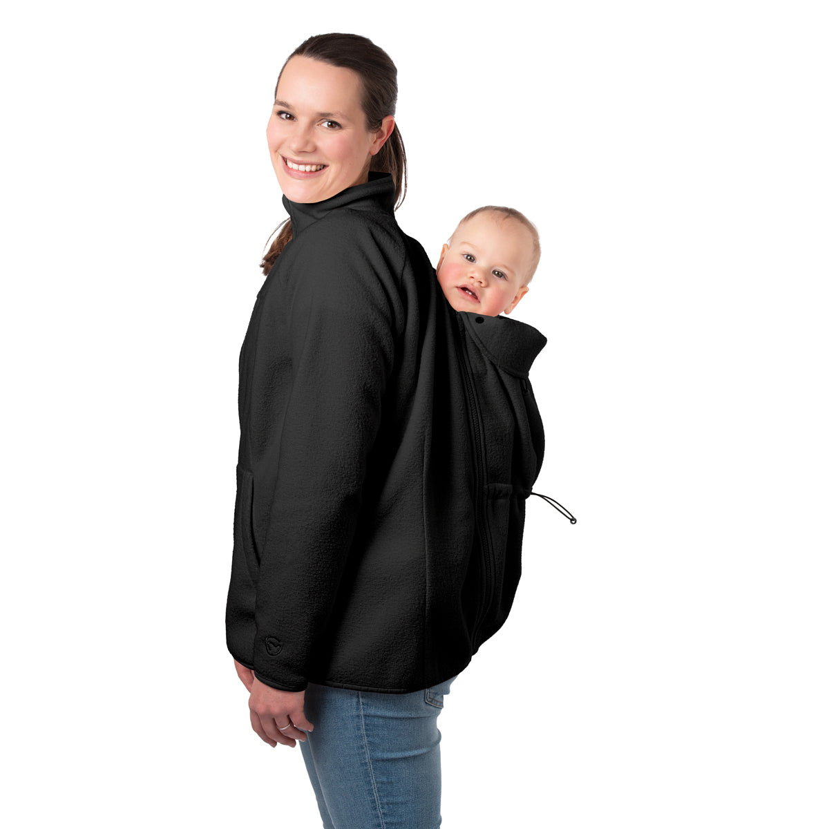 Mamalila Basel Portabebés Chaqueta de forro polar – Off White