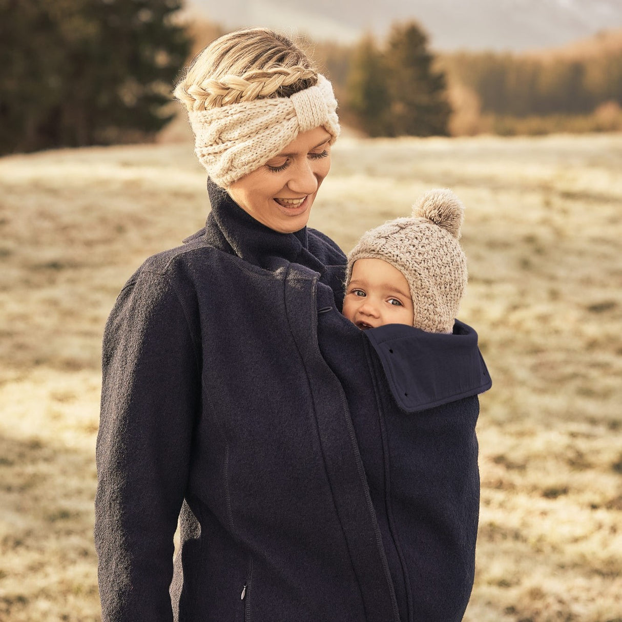 Mamalila Eco Wool Babywearing Coat Oslo - Navy