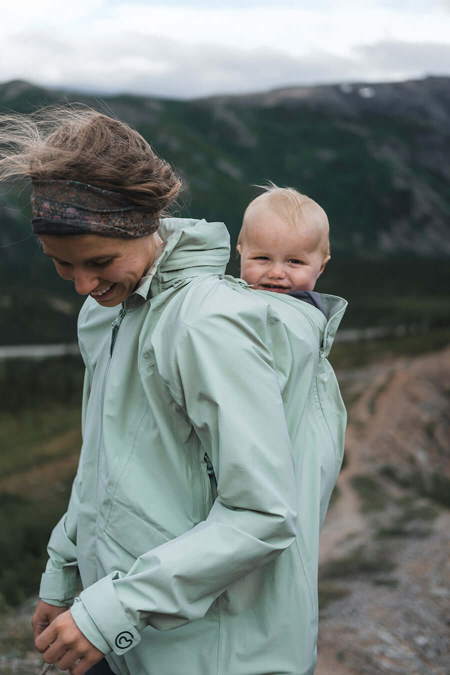 Babywearing jacket: Mamalila Explorer - Mint | Babymaxi