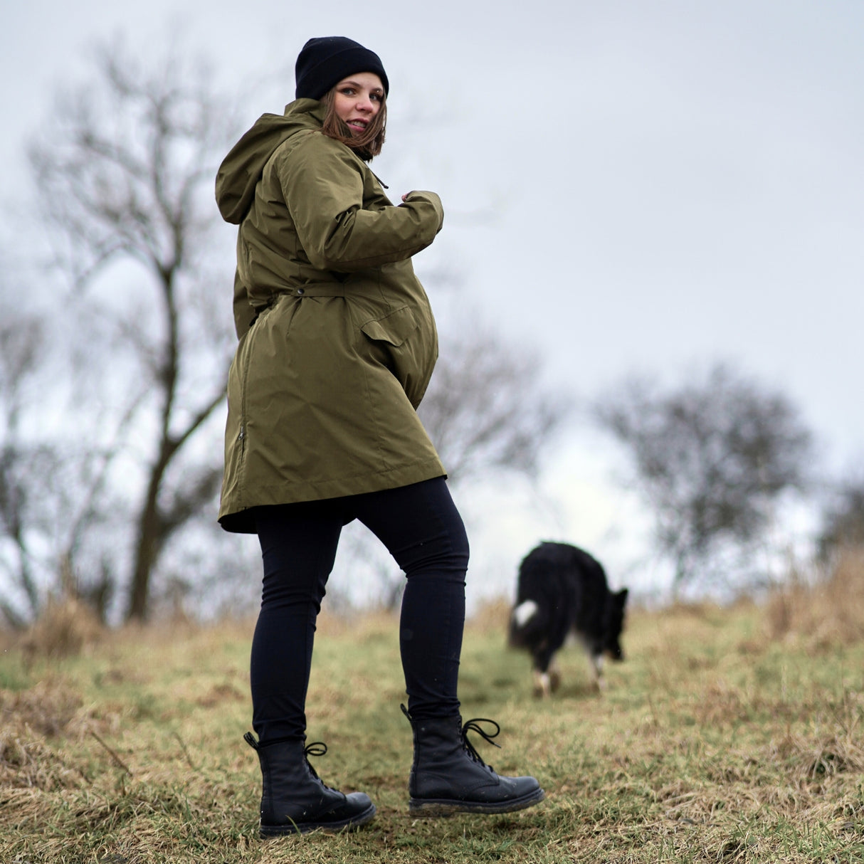 Mamalila Dublin Babywearing Coat – Khaki